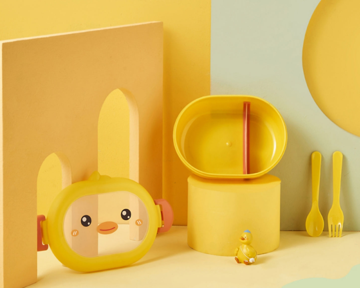 TWO GRID DUCK P. LUNCH BOX