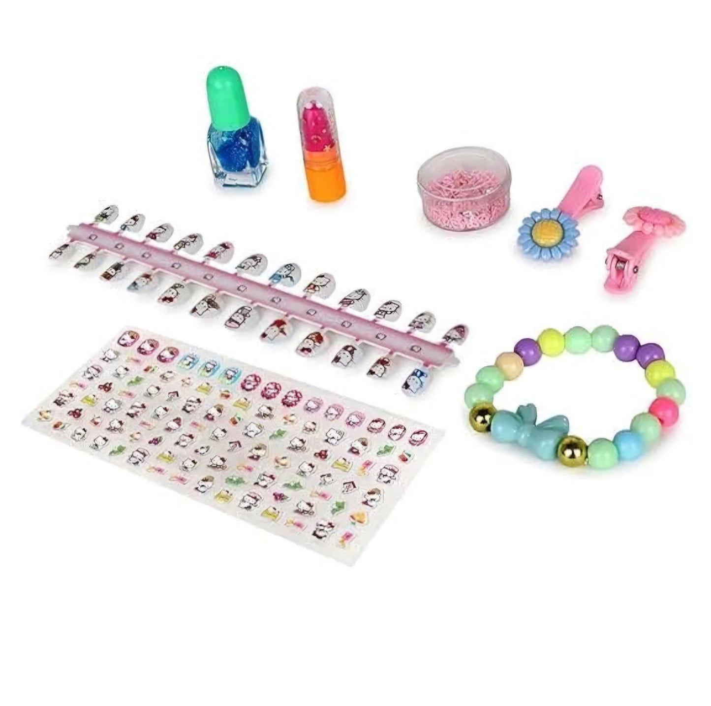 NAIL BOUTIQUE NAIL ART SET WITH 24 NAILS WITH STICKER FOR GIRLS 1-6 YEARS