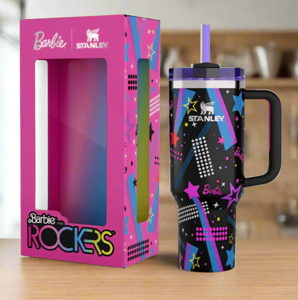 Hot or cold, this tumbler does it all — in iconic Barbie style! ☕🧋BARBIE X STANLEY TUMBLER