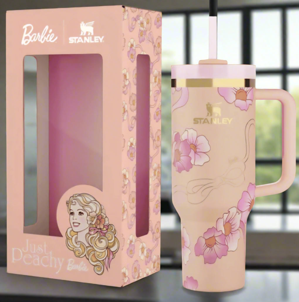 Hot or cold, this tumbler does it all — in iconic Barbie style! ☕🧋BARBIE X STANLEY TUMBLER