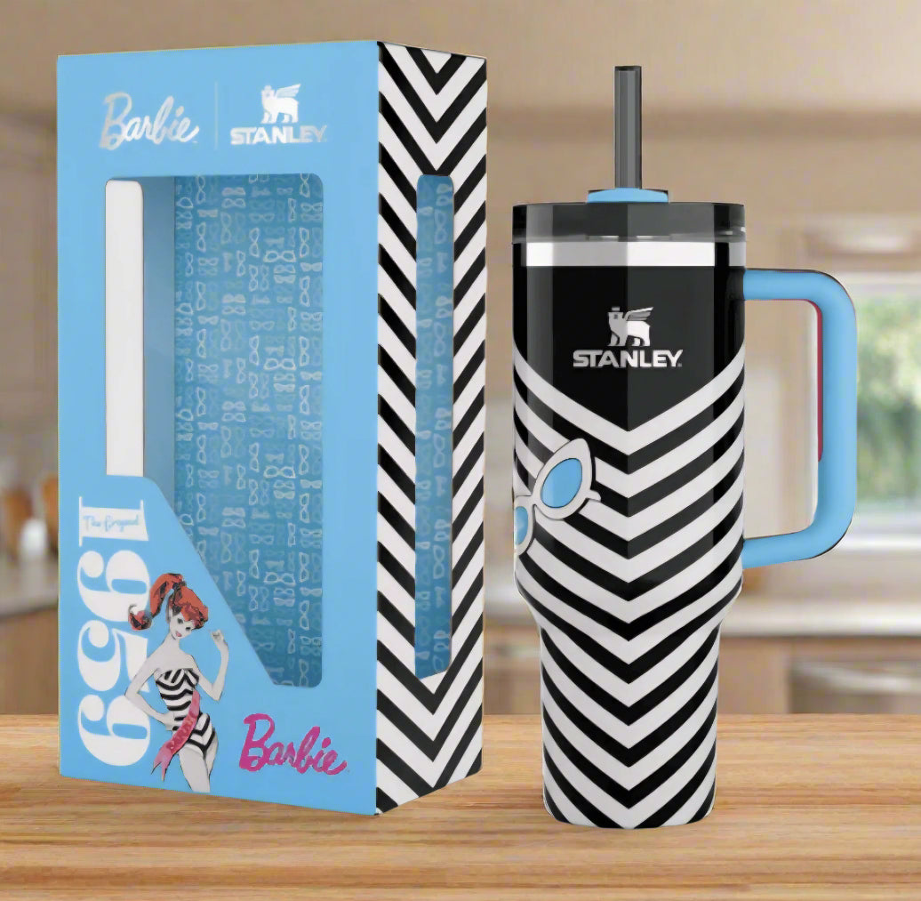 Hot or cold, this tumbler does it all — in iconic Barbie style! ☕🧋BARBIE X STANLEY TUMBLER