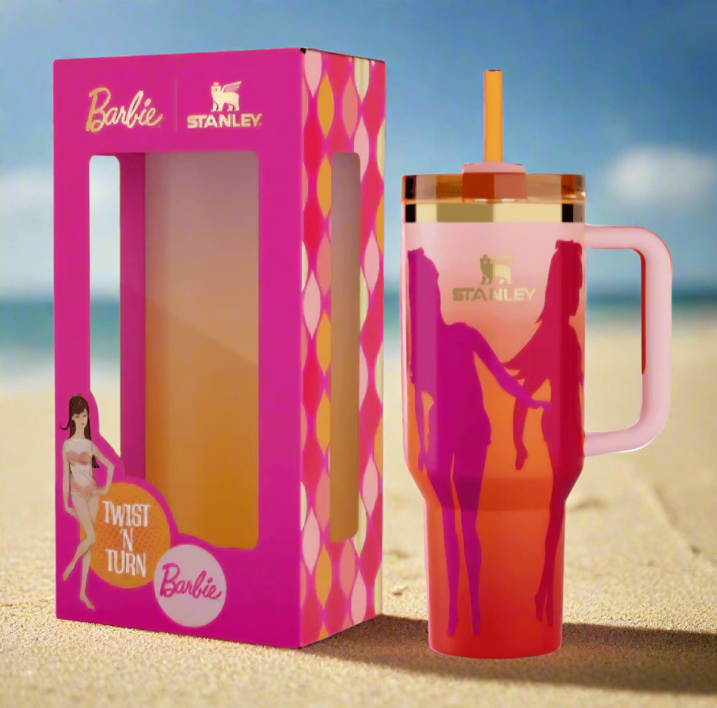 Hot or cold, this tumbler does it all — in iconic Barbie style! ☕🧋BARBIE X STANLEY TUMBLER
