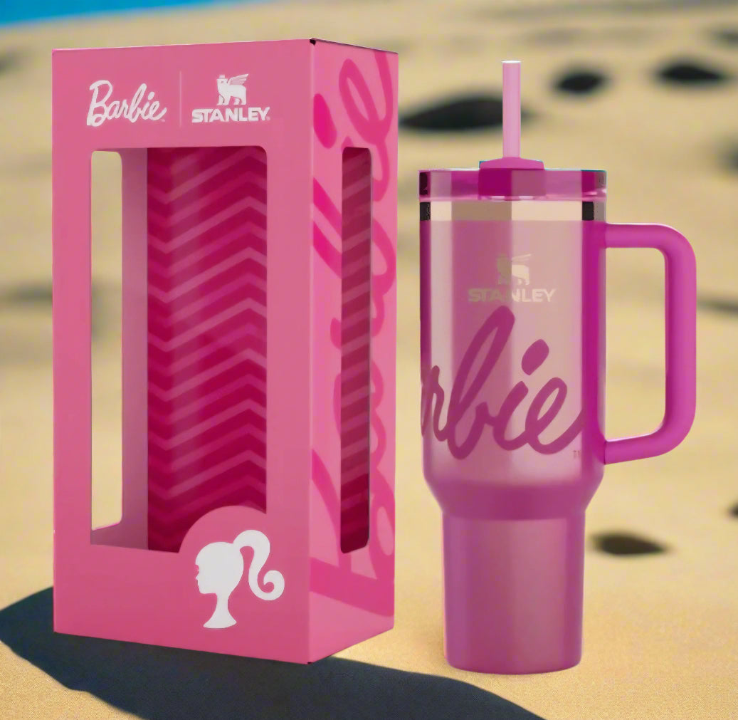Hot or cold, this tumbler does it all — in iconic Barbie style! ☕🧋BARBIE X STANLEY TUMBLER
