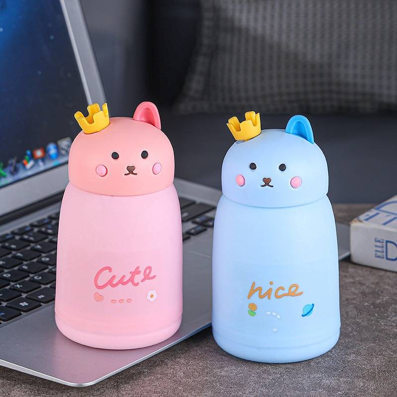CUTE RABBIT GLASS WATER BOTTLE 330 ML