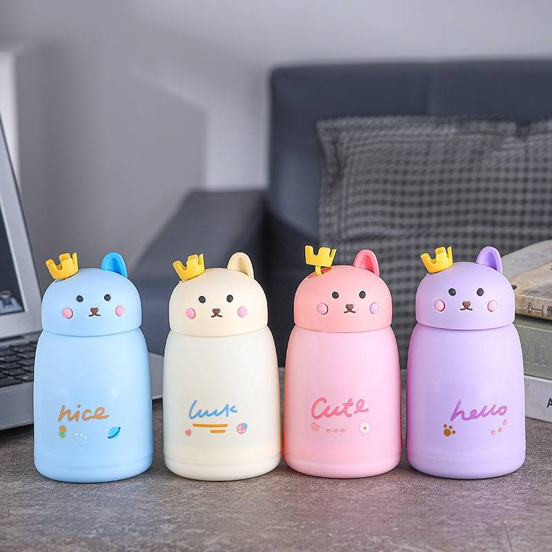 CUTE RABBIT GLASS WATER BOTTLE 330 ML