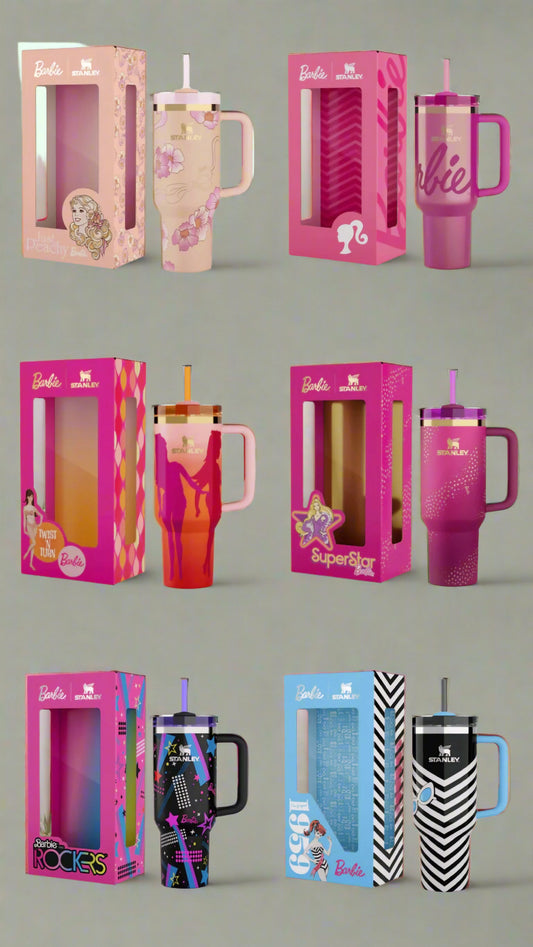 Hot or cold, this tumbler does it all — in iconic Barbie style! ☕🧋BARBIE X STANLEY TUMBLER