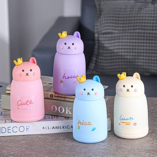 CUTE RABBIT GLASS WATER BOTTLE 330 ML
